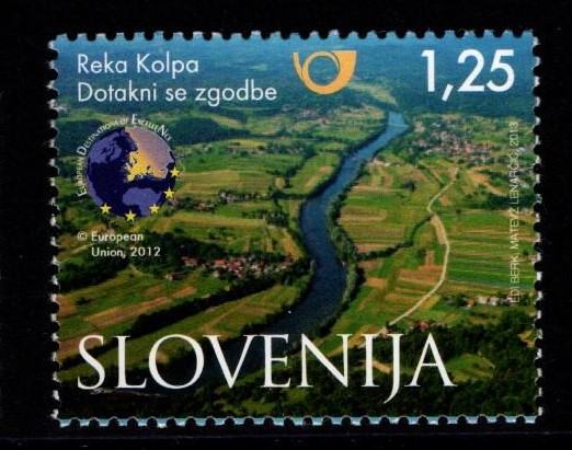 Znamke Slovenija 2013 - turizem - reka Kolpa