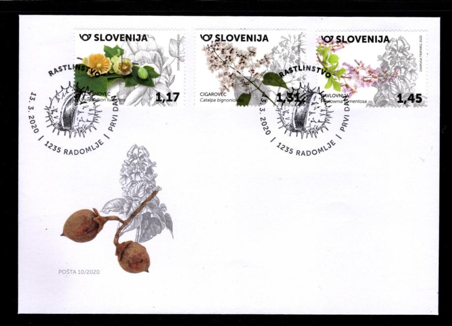 Znamke Slovenija 2020 - FDC rastlinstvo 10/2020