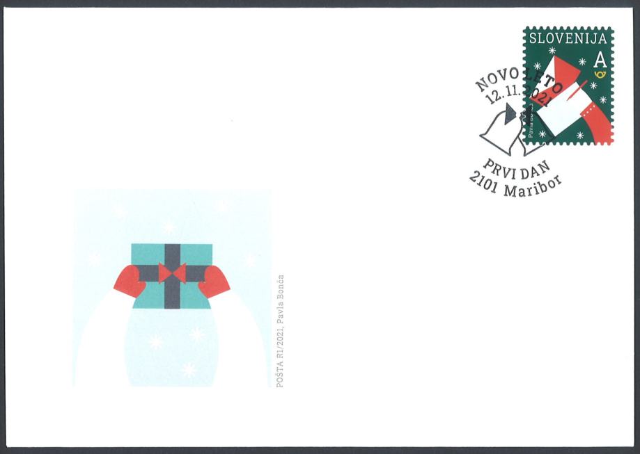 Znamke Slovenija 2021 - FDC Novo leto "A"