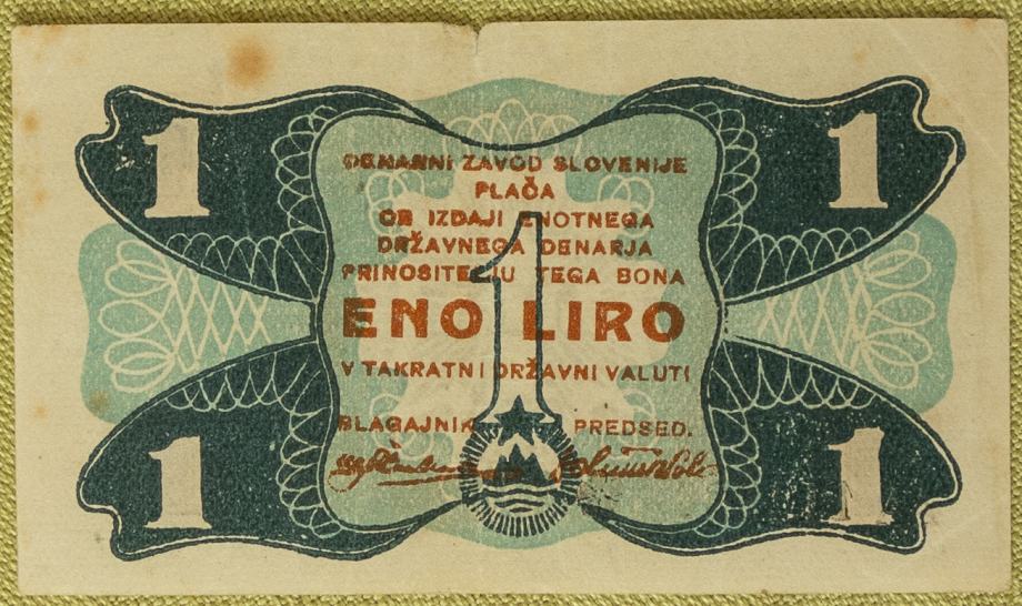 SLOVENIJA 1 LIRA 1944