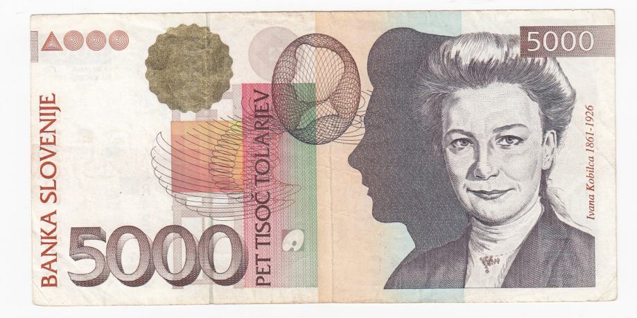 Slovenija 5000 tolarjev 1997 VF+