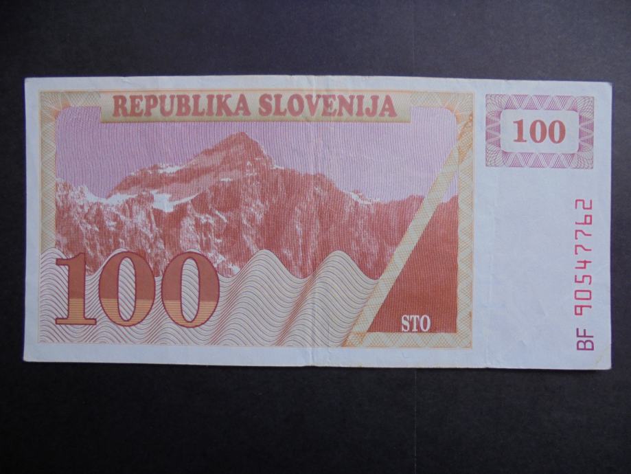 SLOVENIJA BON 100 SIT 1990(1991)