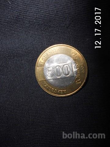 500 tolarjev  kovanca