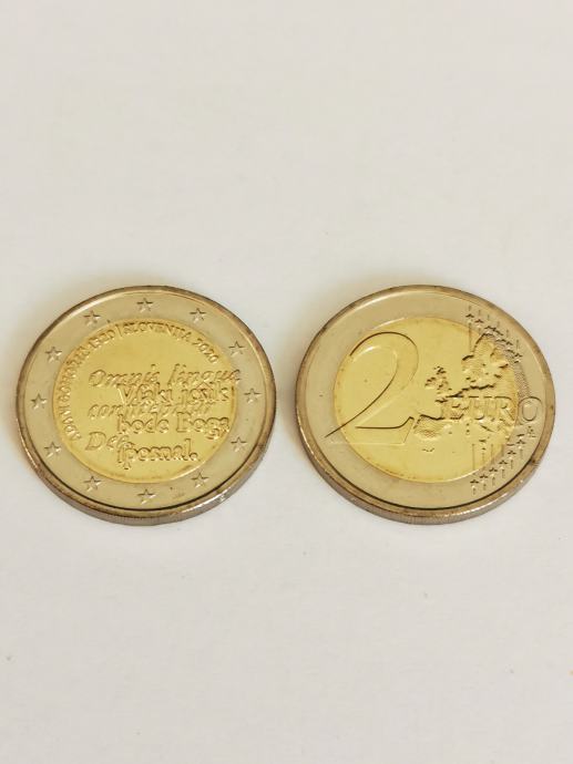 Slovenija 2020 UNC 2 eur 500. obl. rojstva Adama Bohoriča