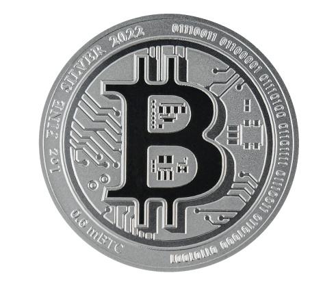 SREBRNIK BITCOIN - Niuejski dolar - 1 OZ Ag