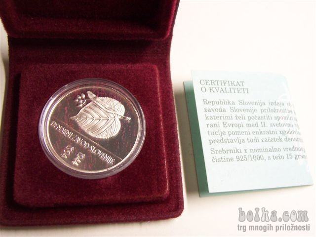 SREBRNIK - SLO - DENARNI ZAVOD, 1994 - UNC - 1