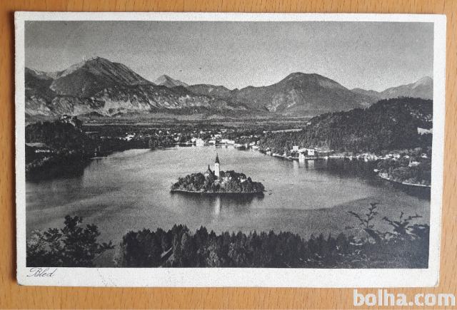 BLED 1930 potovana razglednica