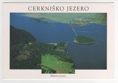 CERKNIŠKO JEZERO - maketa jezera