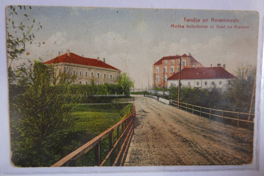 Novo mesto, Kandija, razglednica poslana 1939