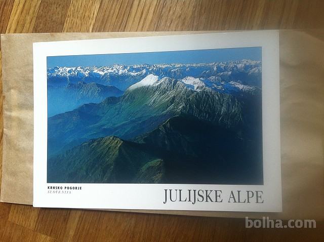 Starejša zelo lepa razglednica julijske Alpe, Krnsko pogorje