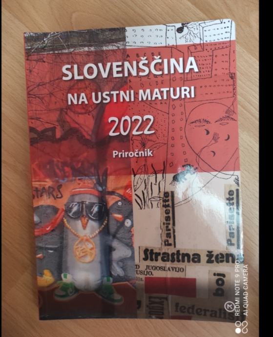 Prodam učbenik Slovenščina na ustni maturi 2022