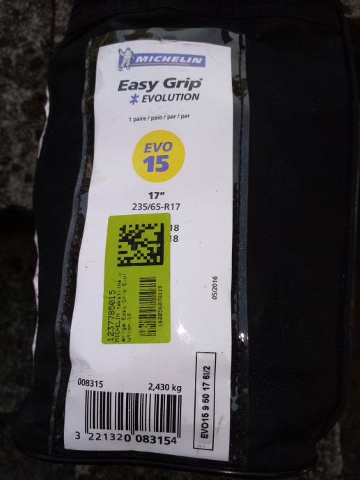 Michelin Tekstilne Verige Easy Grip Evo