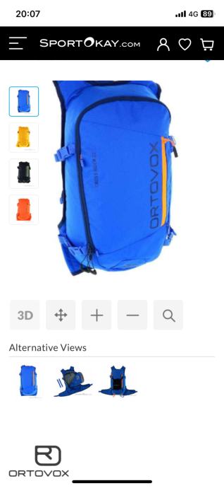 Turno/smučarsko pohodni nahrbtnik ORTOVOX CROSS RIDER 22 L BLUE NOV