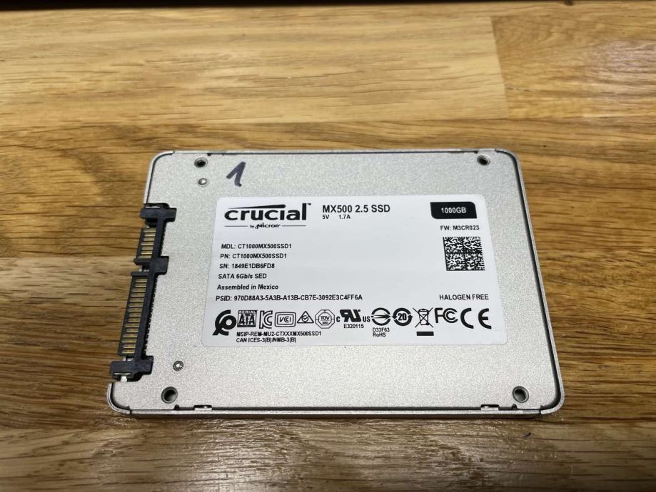 Crucial MX500 1TB 1000GB SSD