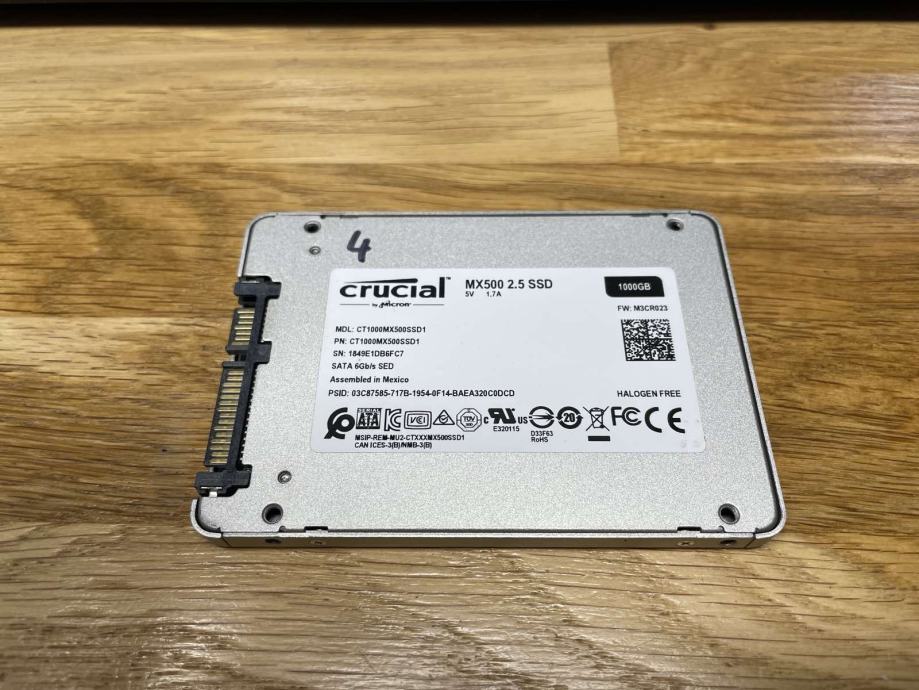 Crucial MX500 1TB 1000GB SSD