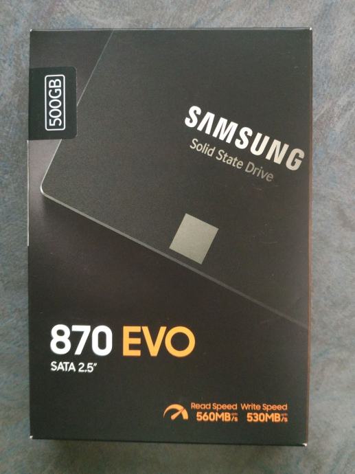 Nov SSD disk, Samsung 870 EVO, 500 GB, 6,35 cm (2,5), SATA3