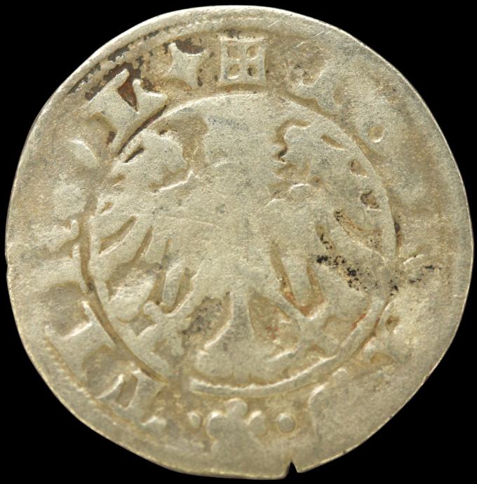 LaZooRo: Avstrija TIROLSKA 1 Kreuzer (1477-1490) F Sigismund - Srebro