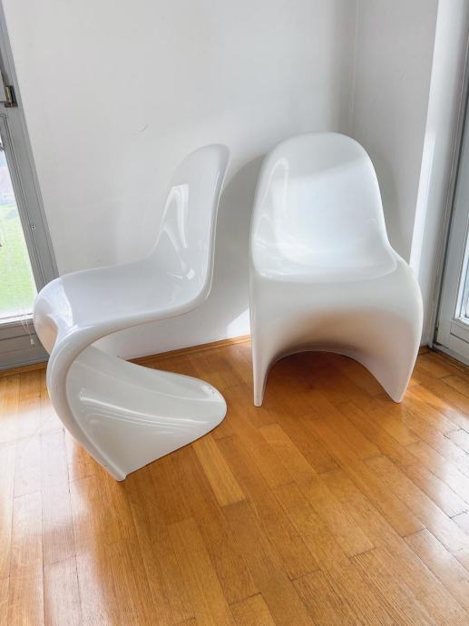 2x original stol VITRA PANTON CHAIR CLASSIC – dizajnerska klasika