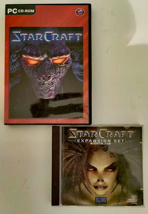 Starcraft in dodatek Brood war za PC