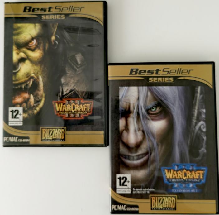 Warcraft 3 Reign of chaos + dodatek Frozen throne za PC