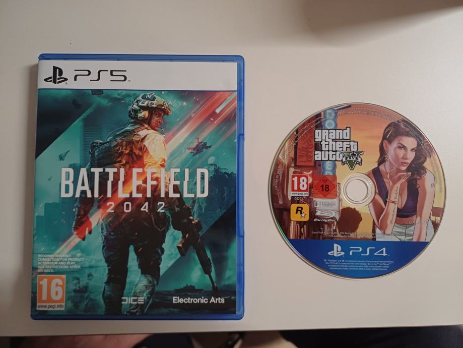 Battlefield 2042 (PS5) + GTA V (PS4)