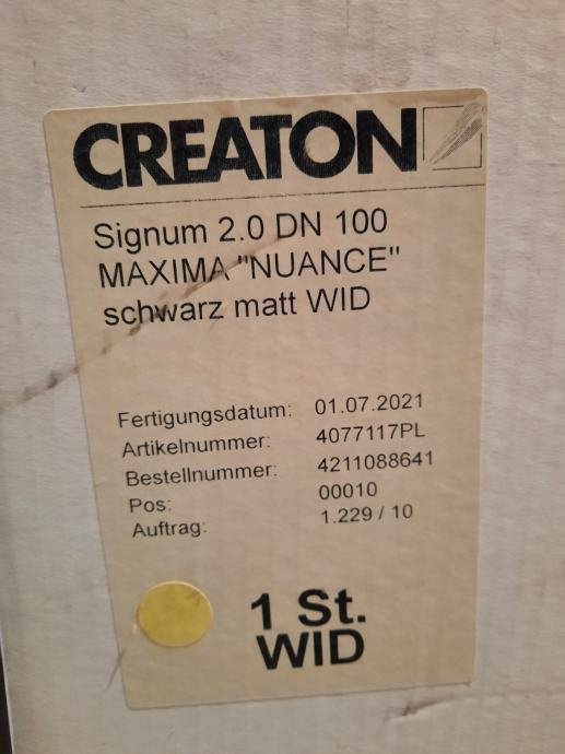 CREATON ODDUH MAXIMA SIGNUM 2.0 DN ČRNA MAT