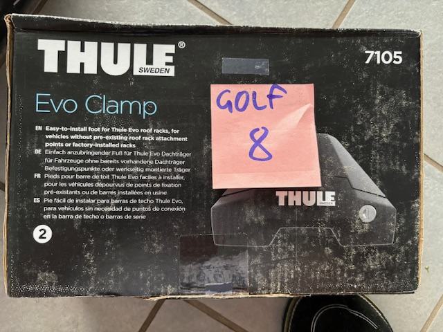 THULE NASTAVKI ZA GOLF 8 5 VRAT PRODAM RABLJEN 1X 7105 in 754