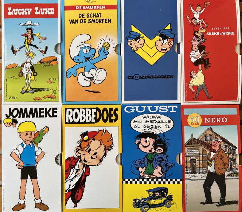 Retrospektiva Belgijskega Stripa Smrkci Lucky Luke Medalje (otaku)