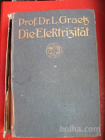 DR.L.GRAETZ:DIE ELEKTRIZITAT (ELEKTRIKA)