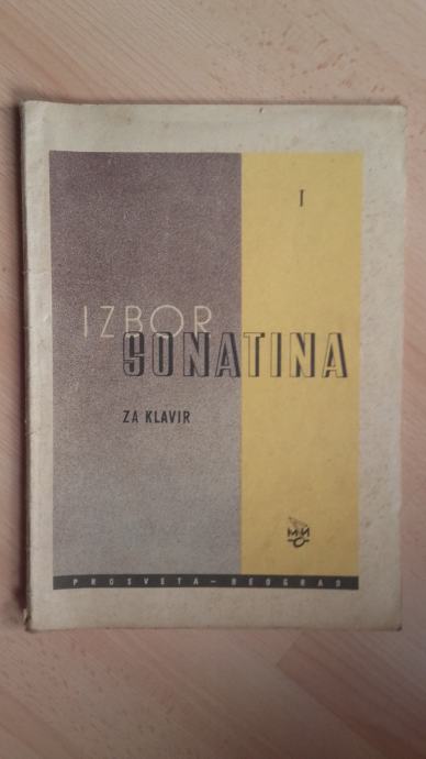 GLASBA-NOTE.REDAKCIJA ĆIRILA LIČARA.IZBOR SONATA ZA KLAVIR