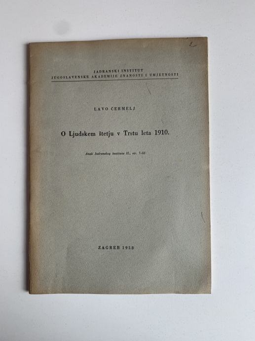 Lavo Čermelj: O Ljudskem štetju v Trstu leta 1910