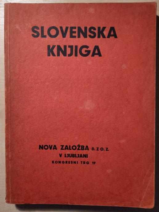 Slovenska knjiga : bibliografija / Niko Kuret, 1939