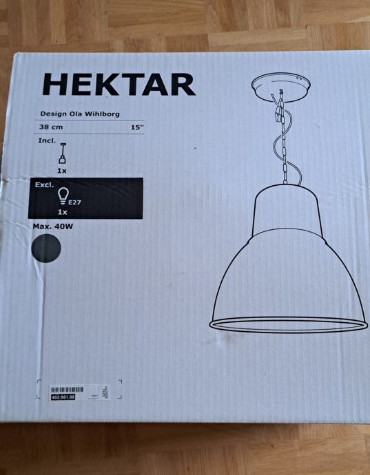 IKEA HEKTAR viseča plafoniera luč 38cm nova nerabljena