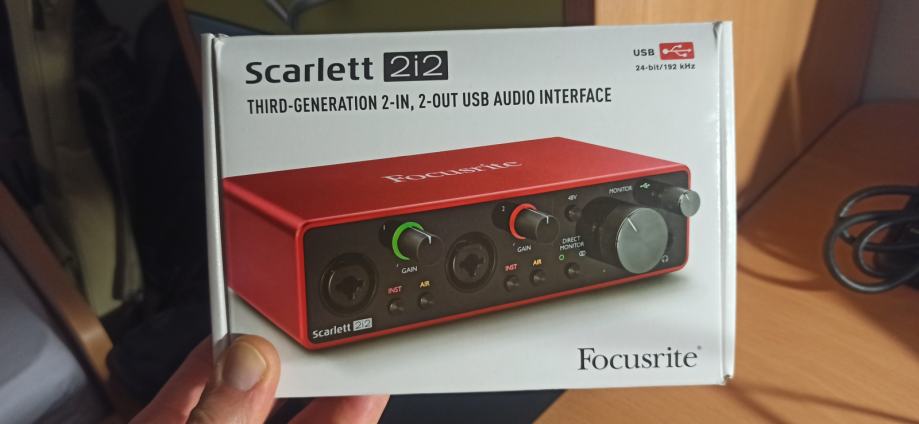 FOCUSRITE Scarlett 2i2 3rd Gen - nova, zapakirana