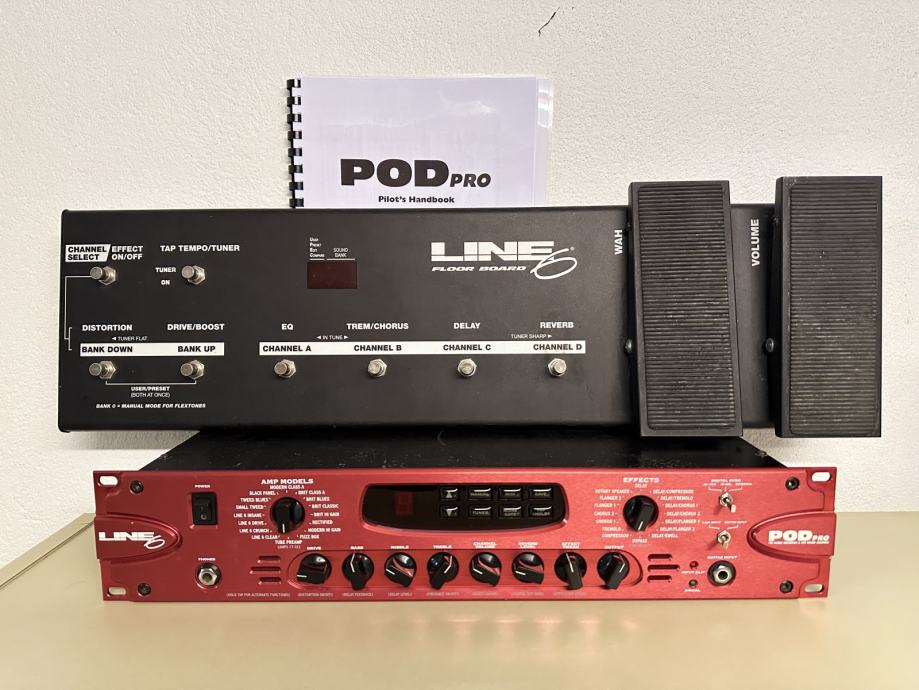 Line 6 Pod Pro + floor board