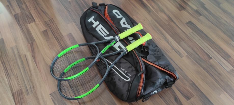 Wilson Blade Team 99 (2x) + Head Tour Team (Tenis torba - Racquet bag)