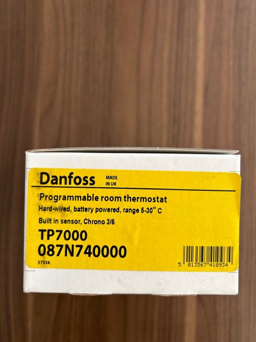 Programobilni prostorski termostat Danfoss TP7000