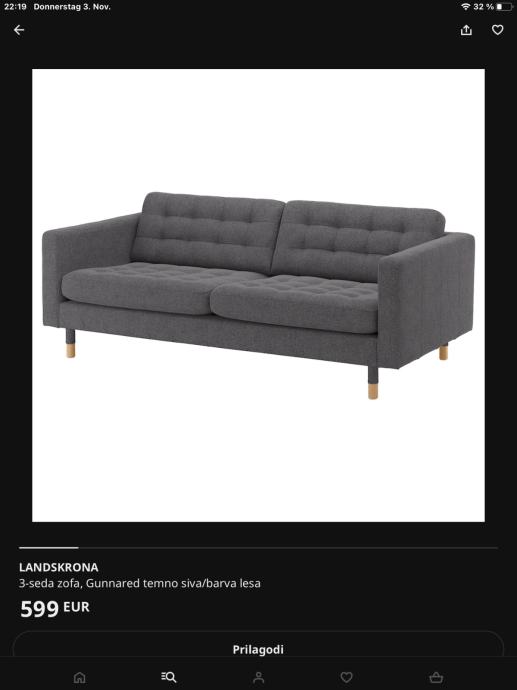 Prodam trosed IKEA Landskrone