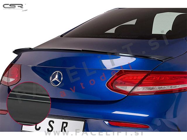 Mercedes C Coupe C205 14- spojler za prtljažnik črni (mat)