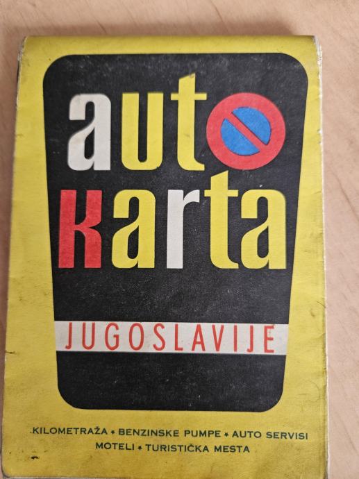 Auto karta Federativna narodna republika Jugoslavija