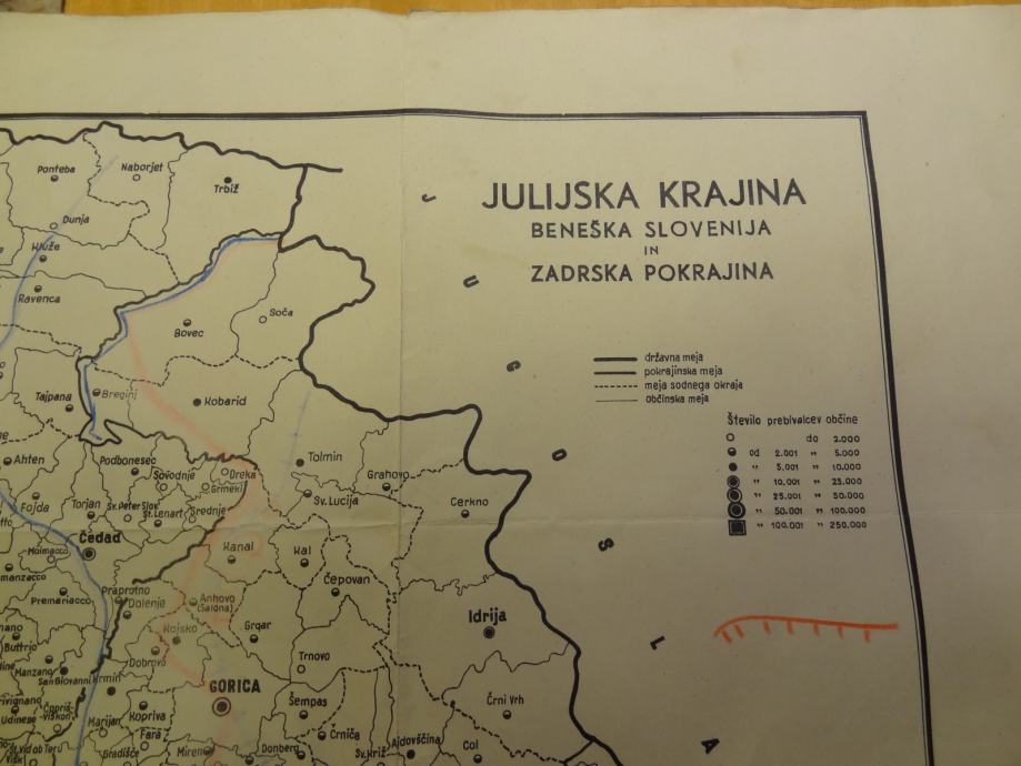 Julijska  krajina , beneška  Slovenija in  zadarska  pokrajina