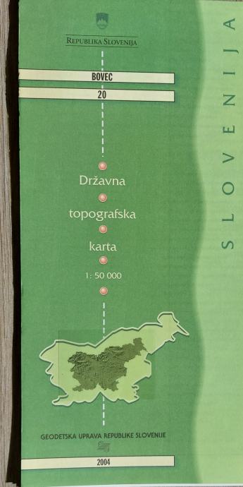 Topografska karta Slovenije 1:50000