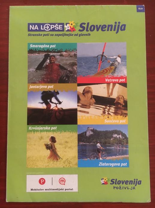 *Zemljevid, turistična karta SLOVENIJA s turističnimi nasveti - NOVO