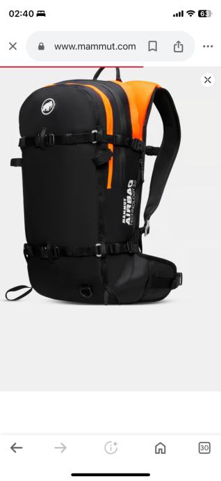 Lavinski nahrbtnik MAMMUT AIRBAG 3.0 PRO 30L UGODNO