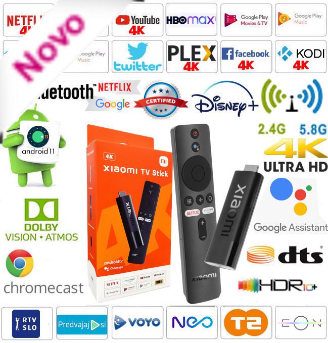 Xiaomi TV Stick 4K, Dolby Vision/Atmos/AV1