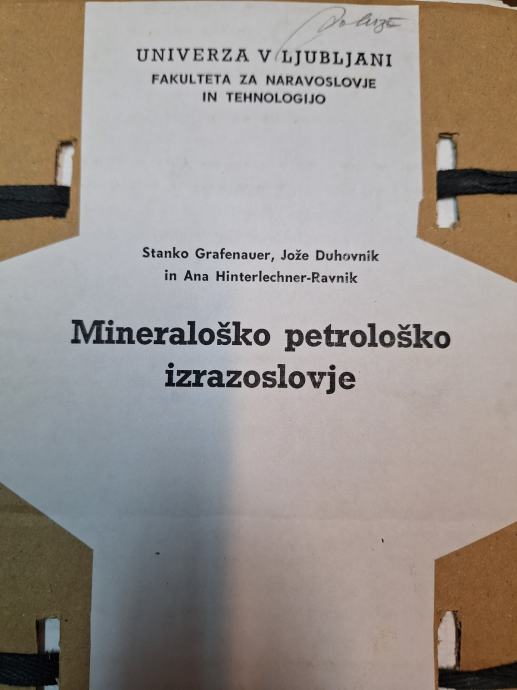 GRAFENAUER, DUHOVNIK, RAVNIK MINERALOŠKO PETROLOŠKO IZRASLOVJE