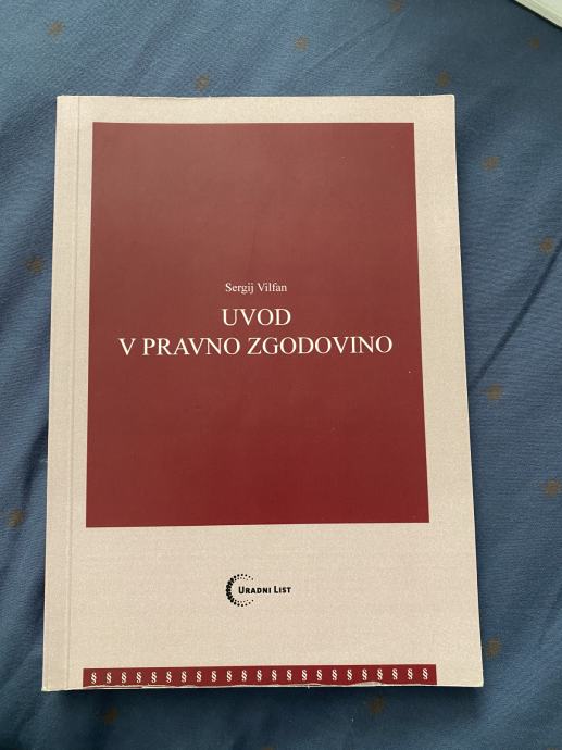 Knjiga Uvod v pravno zgodovino