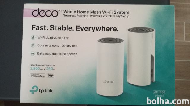 TP LINK DECO AC1200 E4,OMREŽJE,MECH WI-FI SYSTEM,NOVO,UGODNO