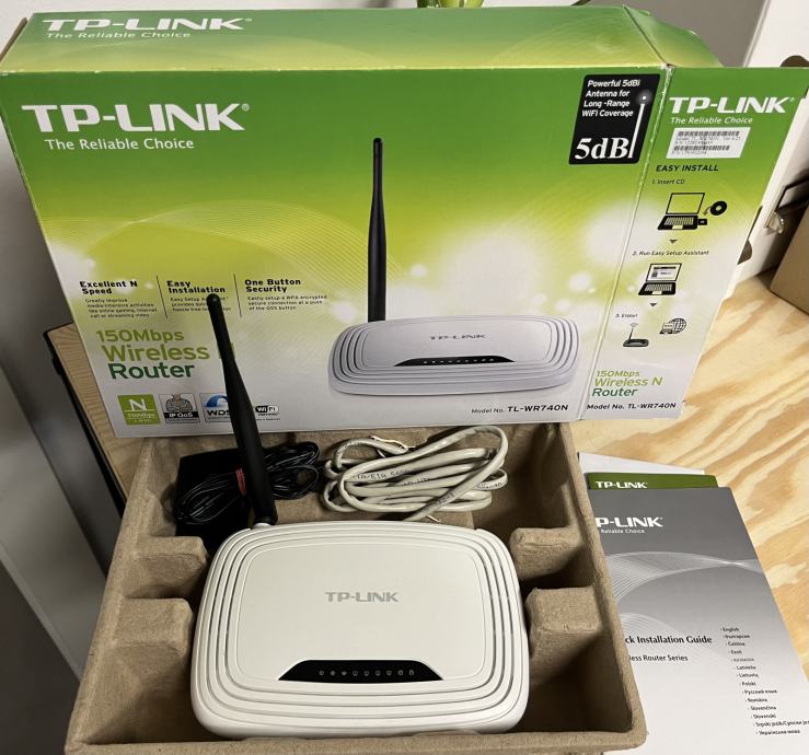 Usmerjevalnik TP-LINK 150 Mbps Wireless N Router TL-WR740N