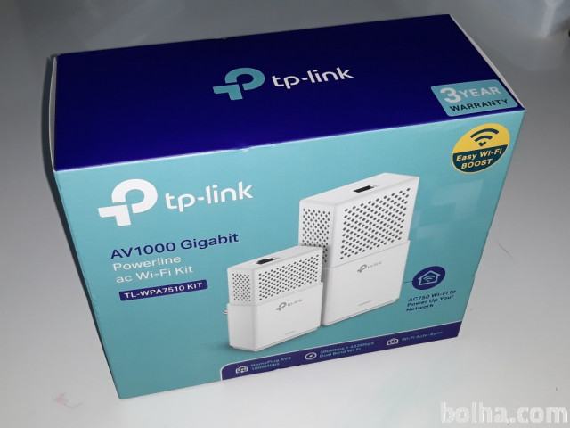 NOV Wifi RAZŠIRITEV PREKO 220V OMREŽJA TPLINK AV1000Mbit NOVO